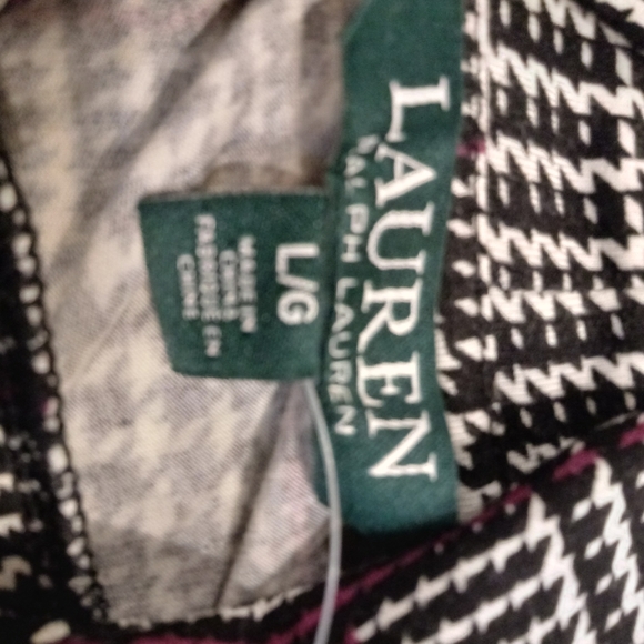 NEW Lauren Ralph Lauren Geo Print Top - Picture 6 of 8